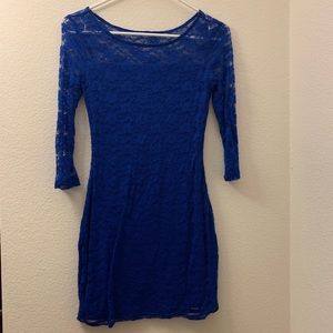 hollister lacy bodycon dress